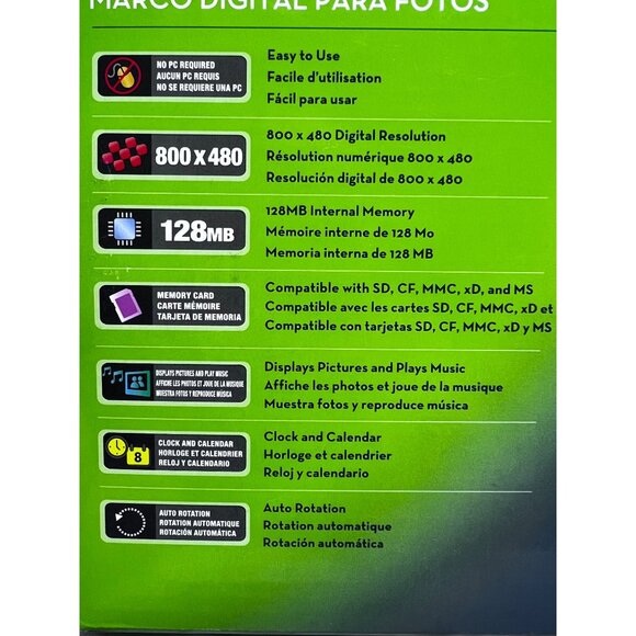 Insignia Digital Picture Display with 3 interchangeable faceplates New - Picture 6 of 10